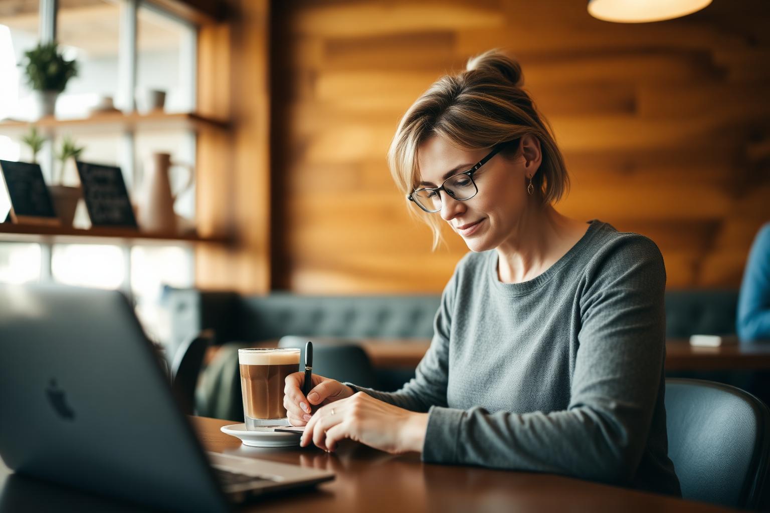 Professional bookkeeping workspace